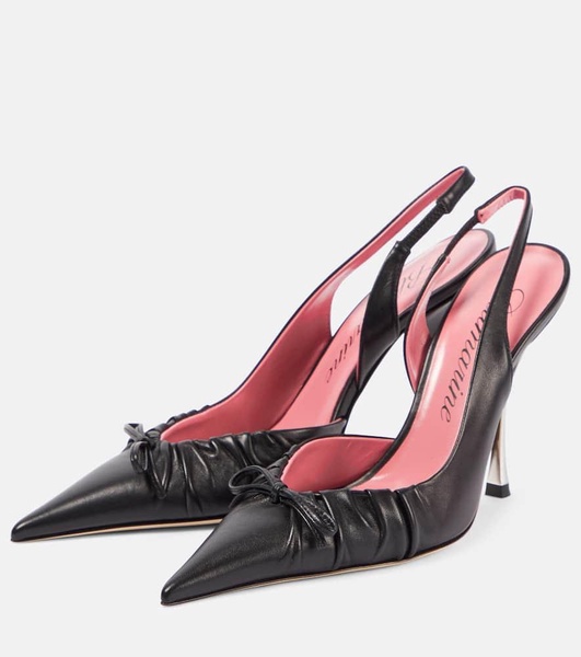 Carla 105 leather slingback pumps