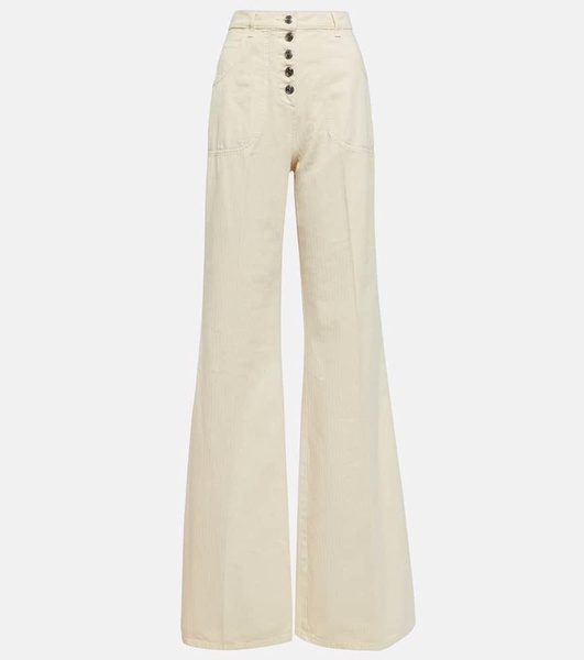 High-rise wide-leg jeans