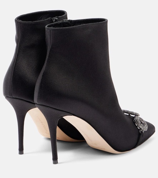 Balvisa embellished satin ankle boots