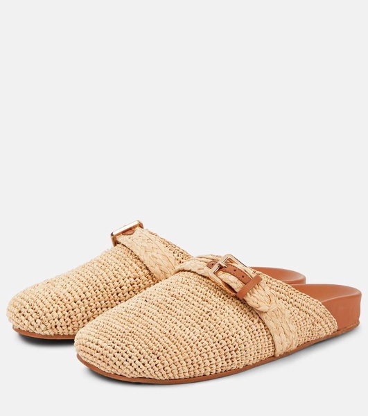 Quinta raffia mules