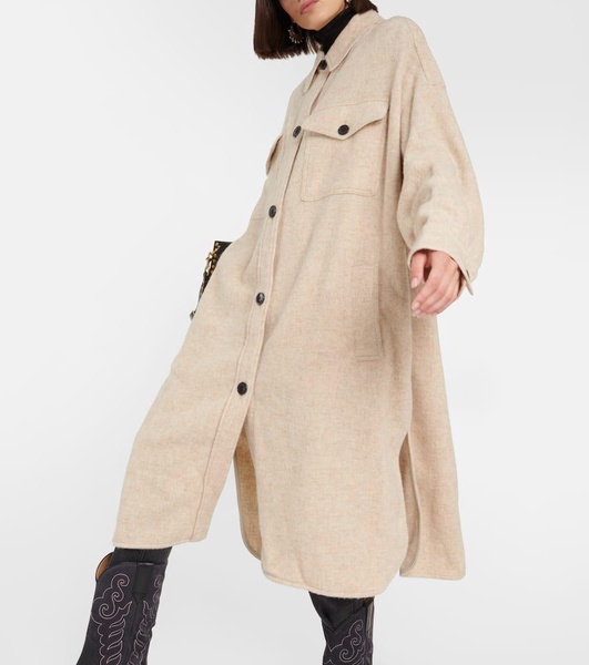 Fontia wool-blend coat