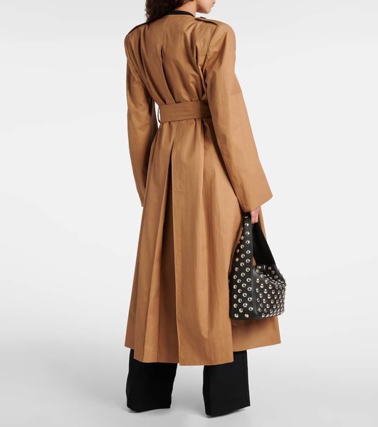 Minnler cotton-blend twill trench coat