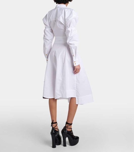 Kate cotton poplin midi dress