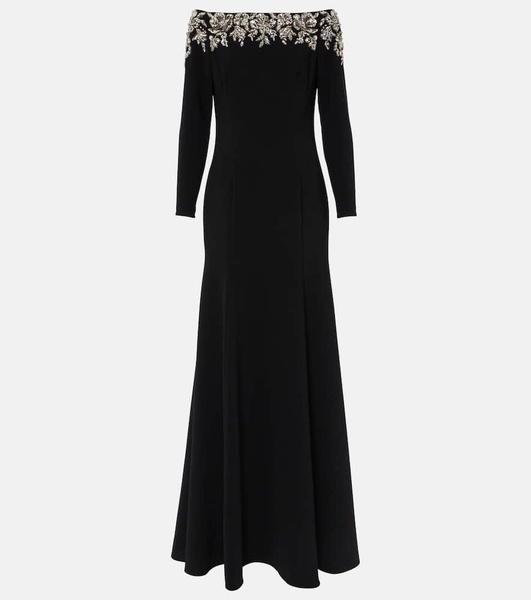 Rosabel off-shoulder beaded gown