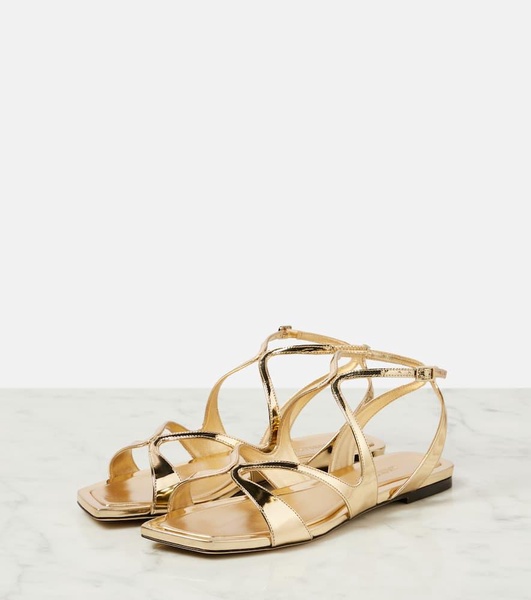 Ayla metallic leather sandals