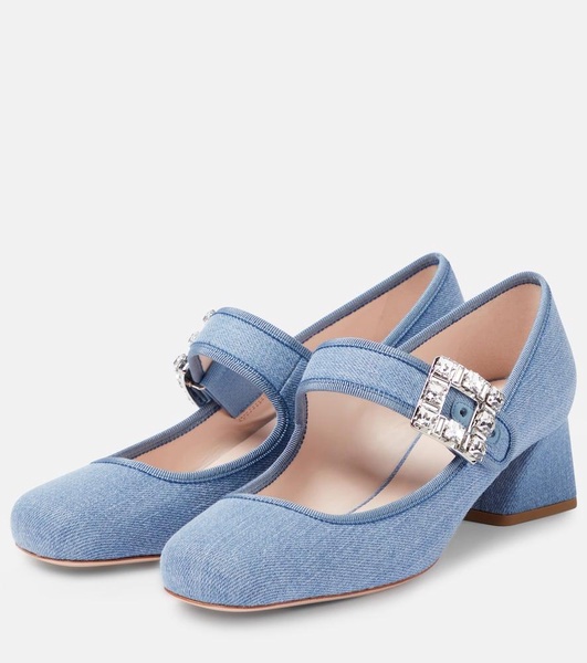 Très Vivier Strass Buckle Babies Mary Jane pumps