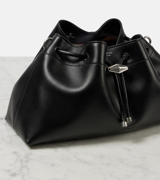 Cinch M leather bucket bag