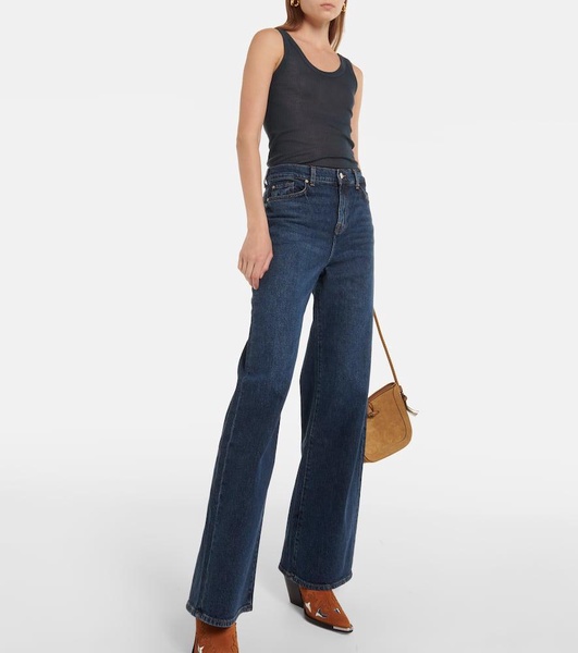 Scout high-rise wide-leg jeans