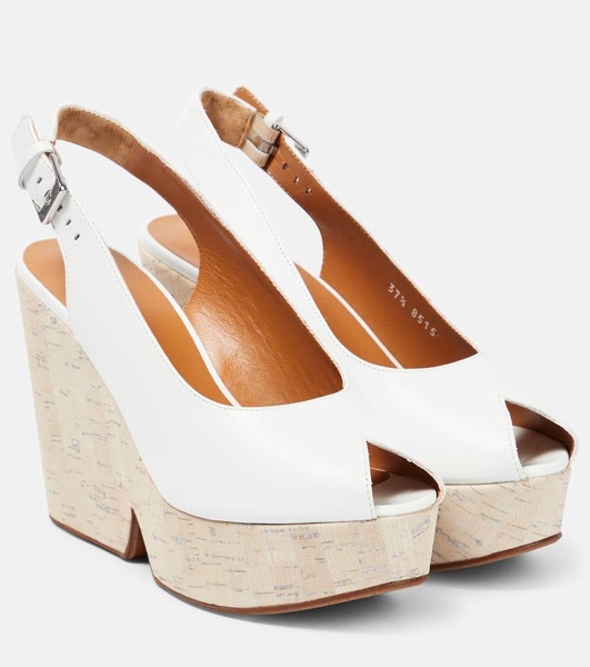 Dylan slingback wedge pumps