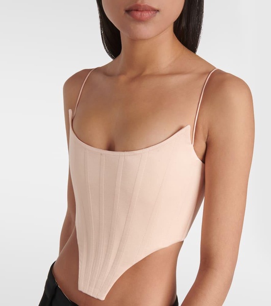 Satin bustier top