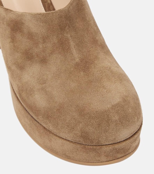 Lyss suede platform mules