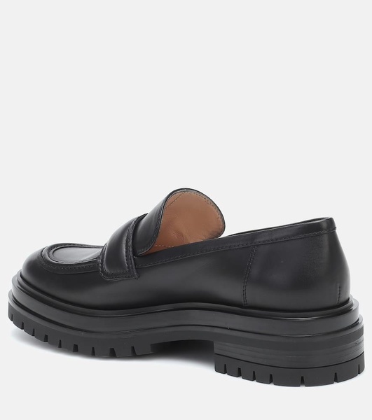 Leather loafers