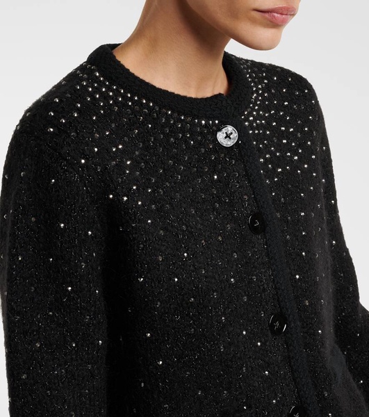 Tina Crystal-Embellished Boucle Jacket