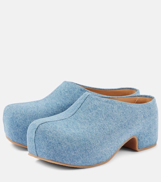 Denim clogs