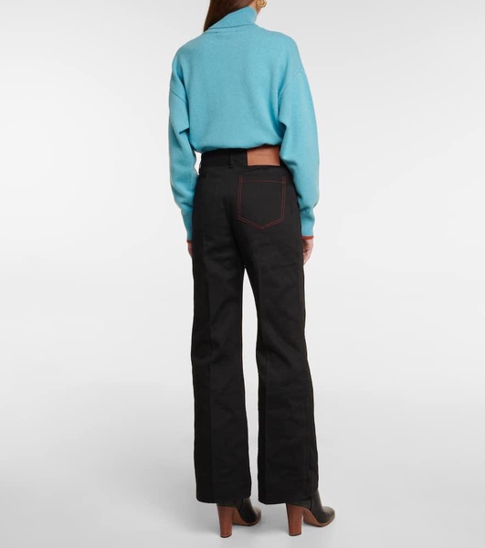 High-rise wide-leg jeans