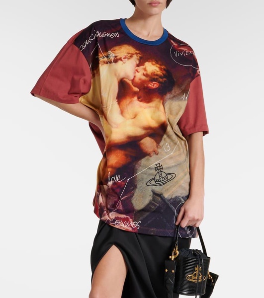 Kiss oversized cotton jersey T-shirt