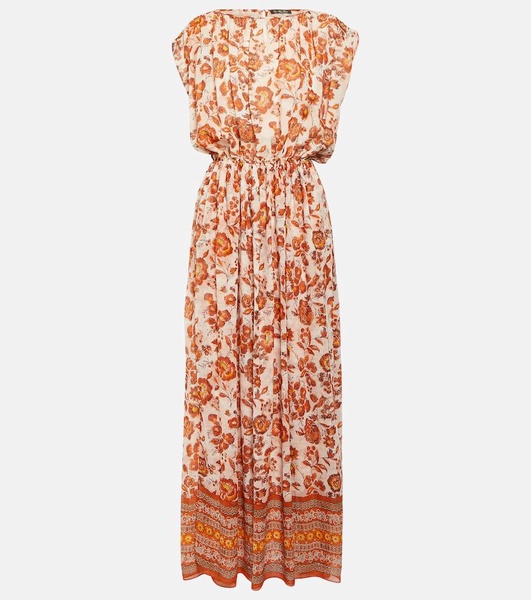 Edwina silk georgette maxi dress