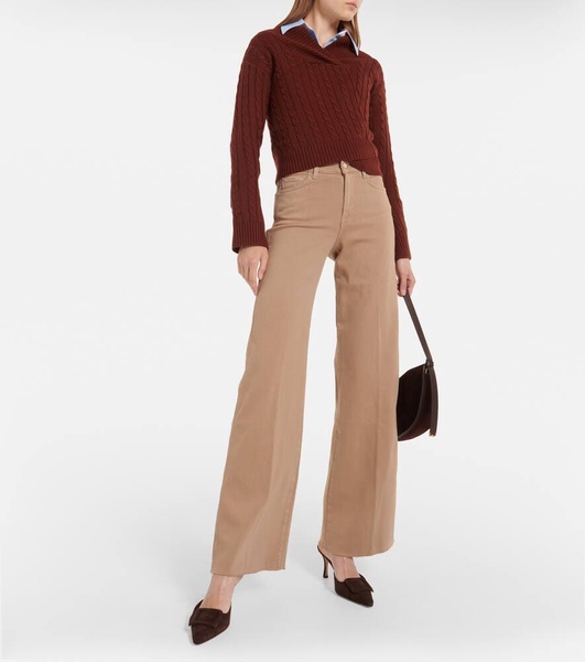 Lotta high-rise wide-leg jeans