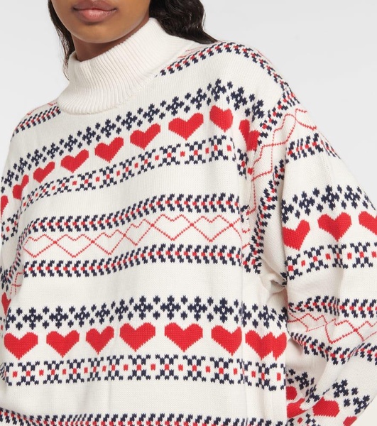 St Moritz Clementine intarsia cotton sweater