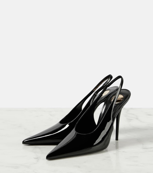 L'Entracte 110 patent leather slingback pumps