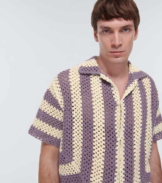 Flagship crochet cotton shirt