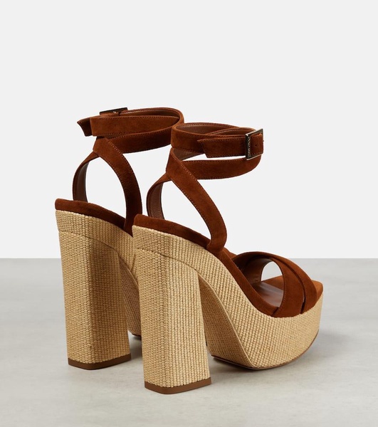 Gaia 140 suede platform sandals