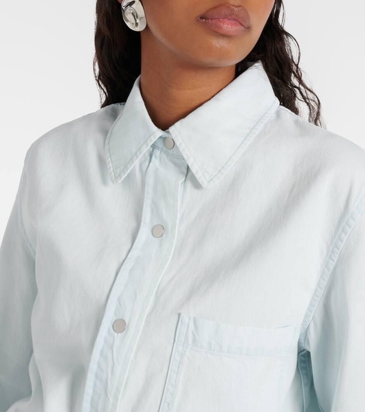 Cotton twill overshirt