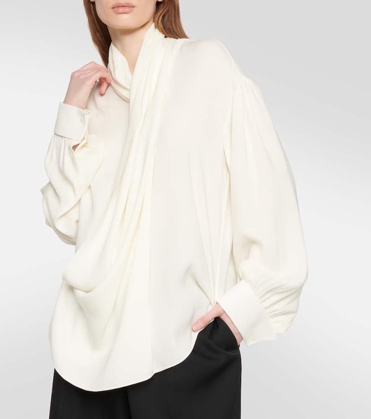 Darnelle oversized silk blouse