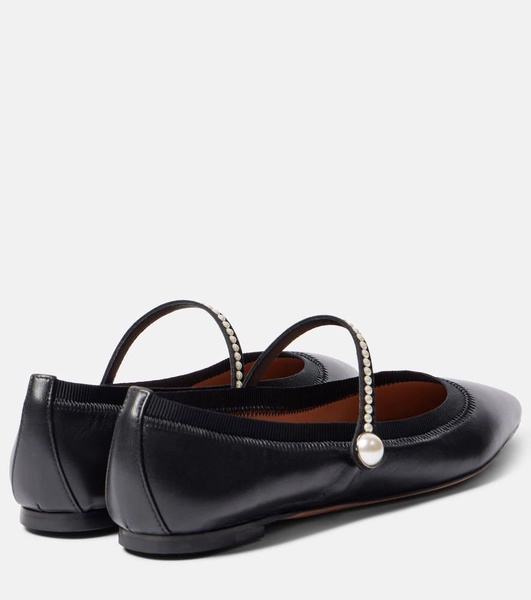 Romy leather Mary Jane flats