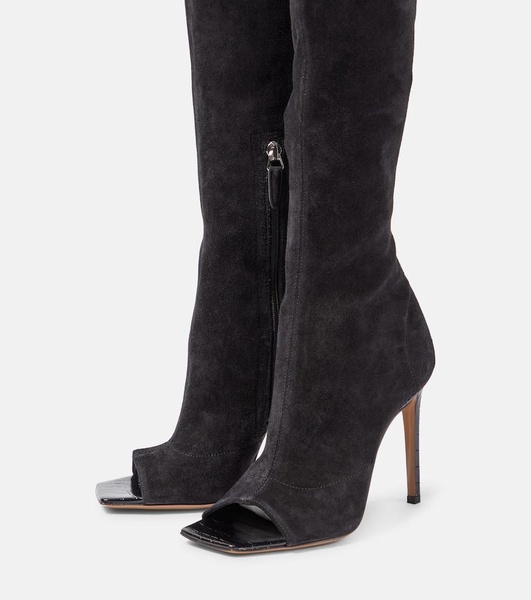 Amanda 105 suede over-the-knee boots