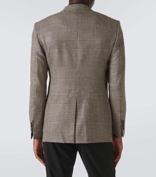 Shelton houndstooth wool-blend blazer