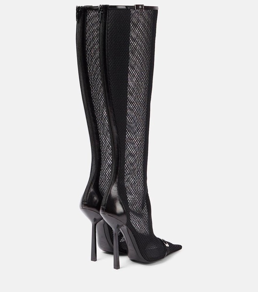 Oxalis mesh knee-high boots