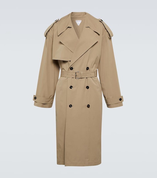 Cotton-blend trench coat