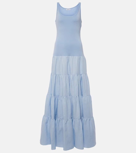 Pozas tiered linen maxi dress