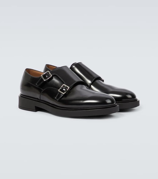 Scott leather monk strap shoes