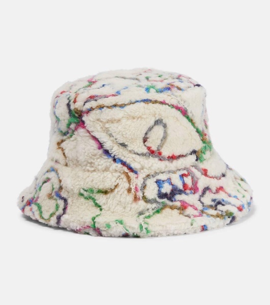 Zita shearling bucket hat