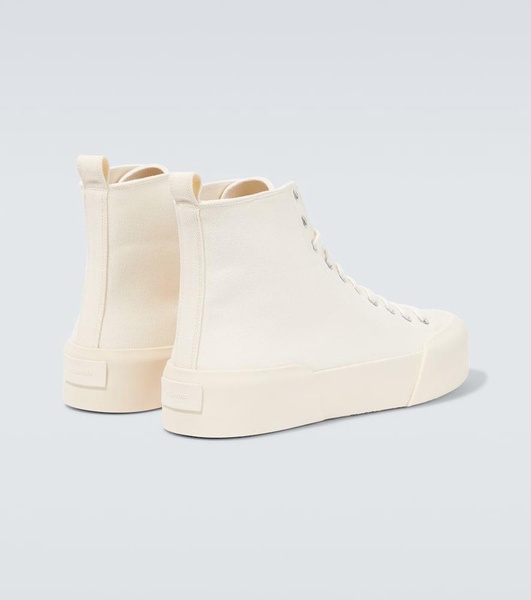 High-top canvas sneakers