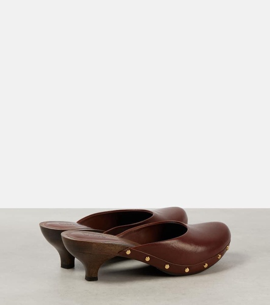 Judith studded leather clogs