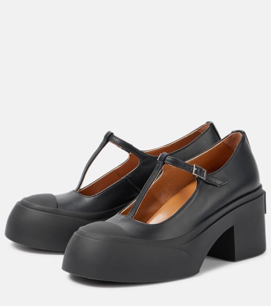 Pablo leather Mary Jane pumps