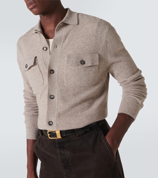 Wool and cashmere overshirt