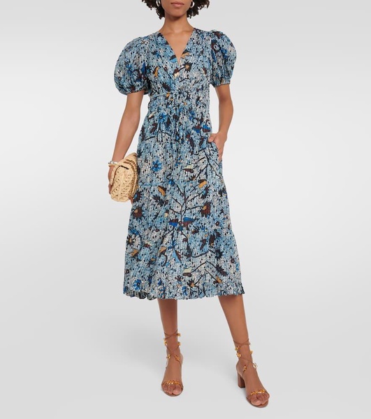 Thelma printed midi dress