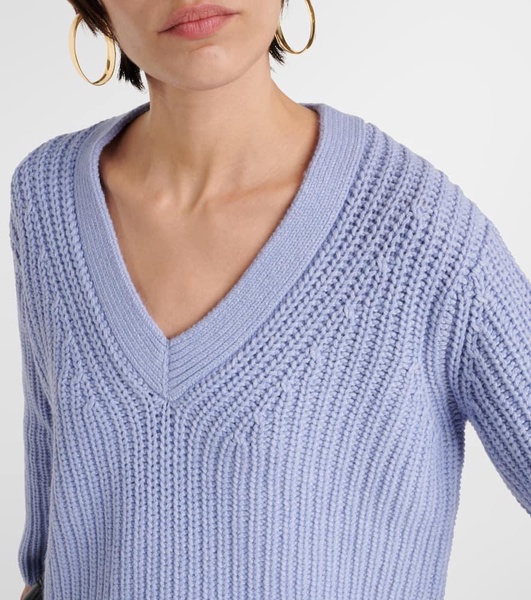 Ribbed-knit sweater