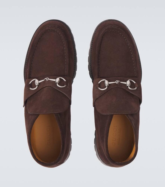 Horsebit suede desert boots