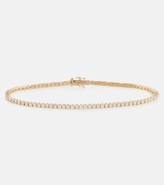 14kt gold tennis bracelet with diamonds