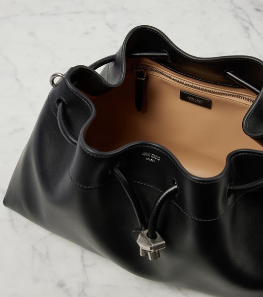 Cinch M leather bucket bag