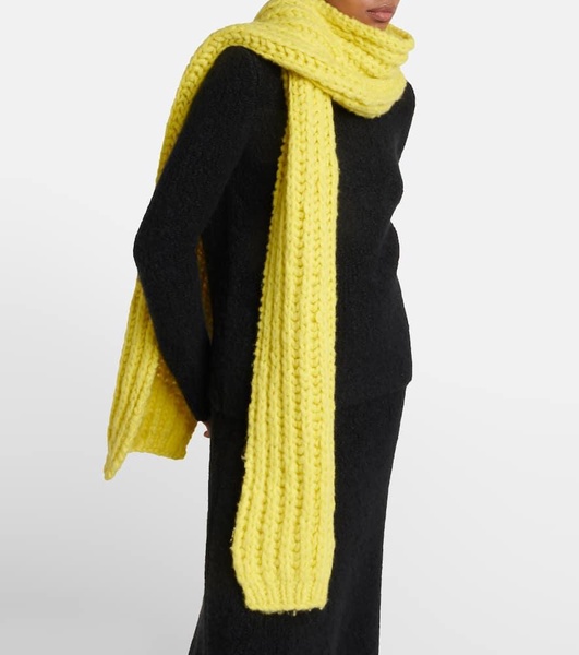 Ruben ribbed-knit cashmere scarf