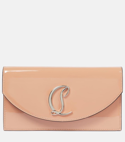 Loubi54 patent leather clutch