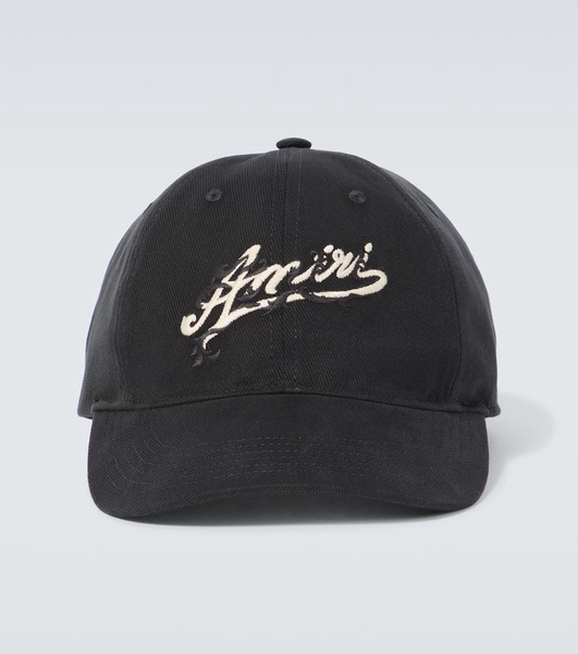 Logo cotton canvas baseball cap