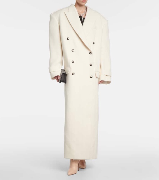 Rutul cotton and wool-blend coat