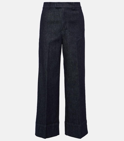 Urano pleated wide-leg jeans